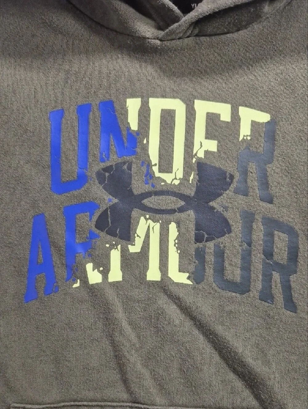 Under Armour Kid's Olive Green Logo Pullover Hoodie